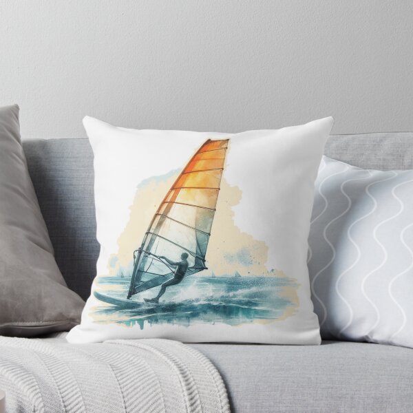 Item preview, Surfer Windsurfing Watercolour Sport gift designed and sold by ArtUnova.