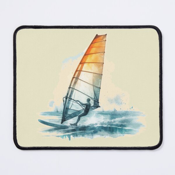 Item preview, Surfer Windsurfing Watercolour Sport gift designed and sold by ArtUnova.