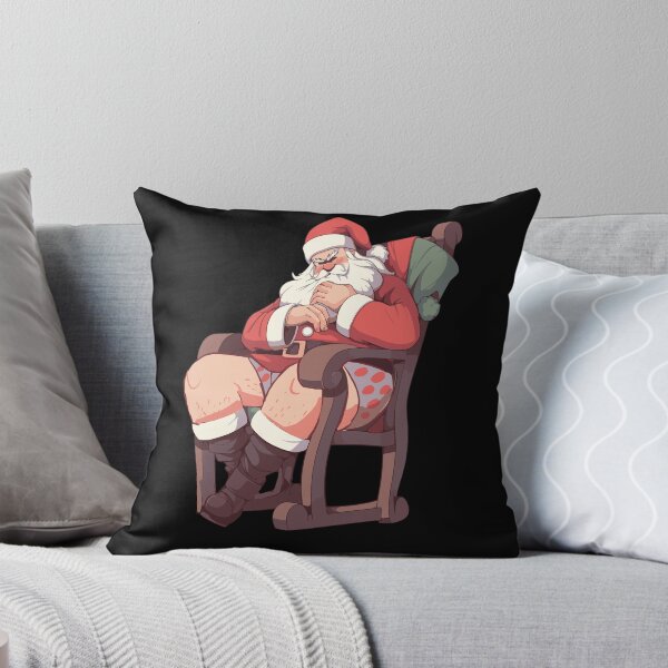 Aperçu de l'œuvre Noël Père Noël Sous Un Pantalon En Colère Vex Vacances Drôles créée et vendue par DrawHandArt.