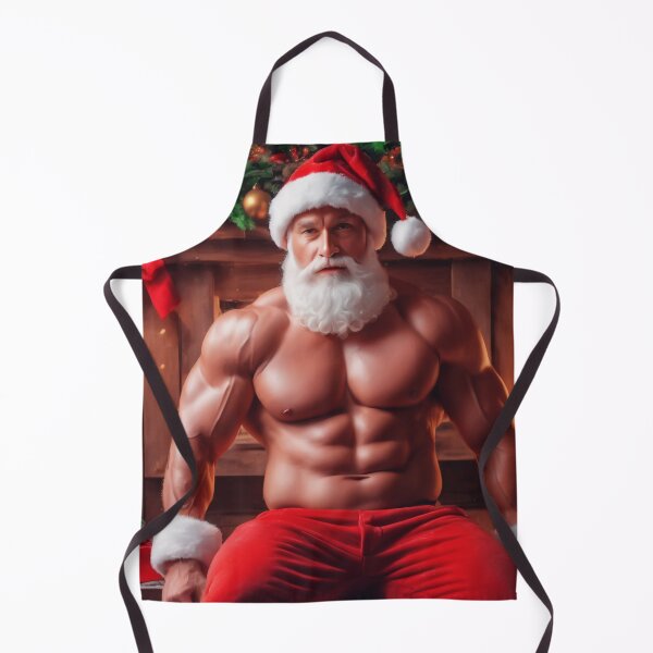 Item preview, Sexy Shirtless Ripped Christmas Santa Claus designed and sold by Bunmigraphics .