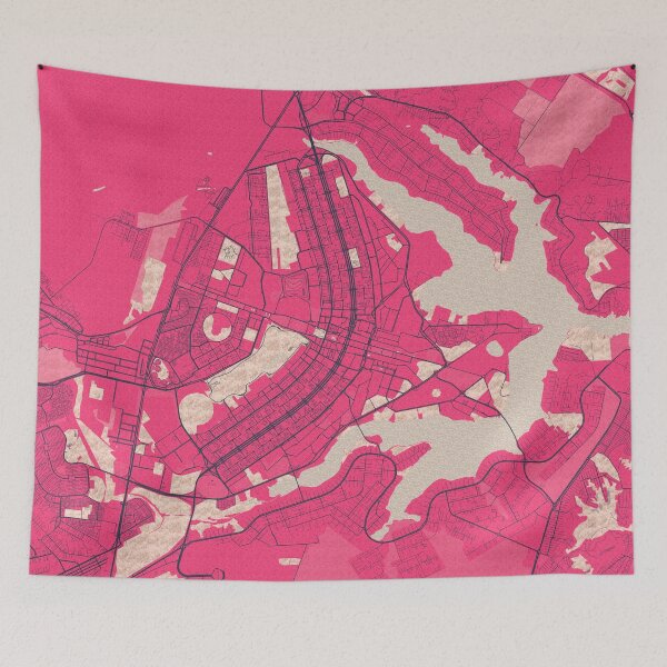 Item preview, Brasilia City Map of Brazil - Blossom designed and sold by deMAP.