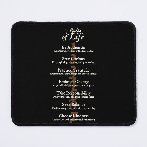 Item preview, 7 Rules of Life designed and sold by Syahrasi.