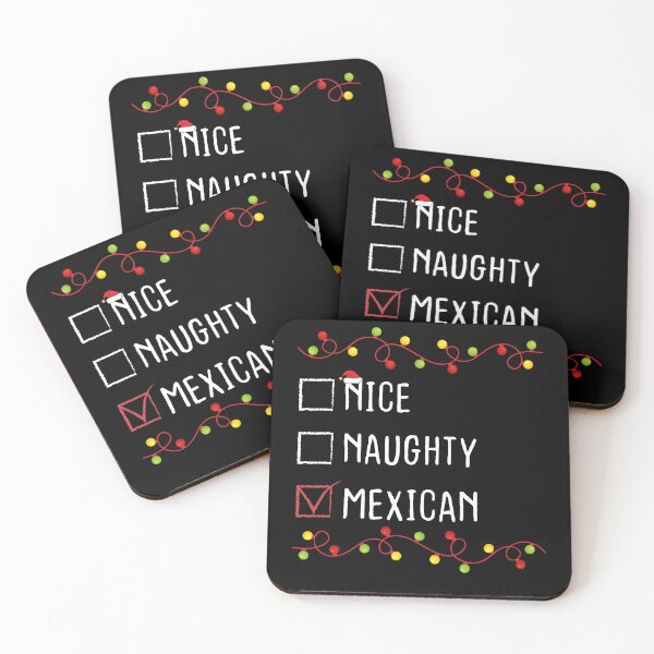 Item preview, Nice Naughty Mexican Christmas List Mexique Santa Claus designed and sold by Be Cool (5.0) ⭐⭐⭐⭐⭐.