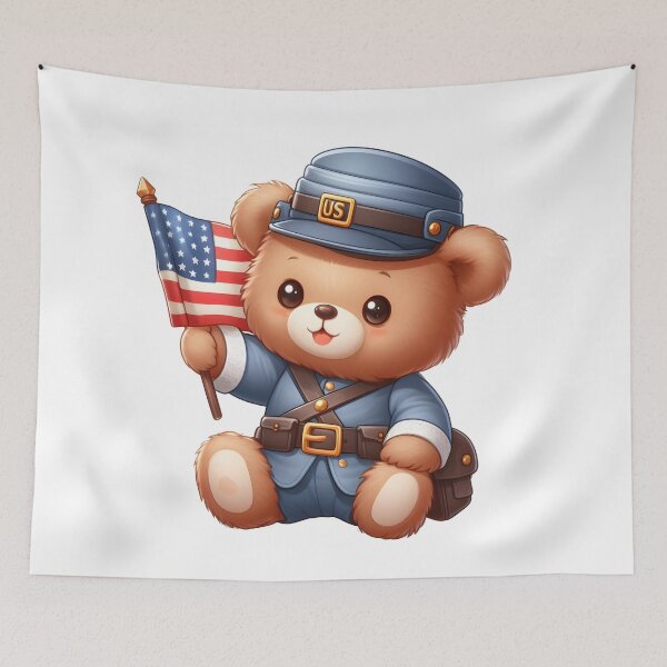 Item preview, Cute Union Soldier Bear Kawaii  designed and sold by TeddybearClub.