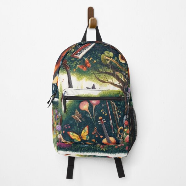 Item preview, Enchanted Melodies: Musical Forest Symphony designed and sold by TextileTrove.