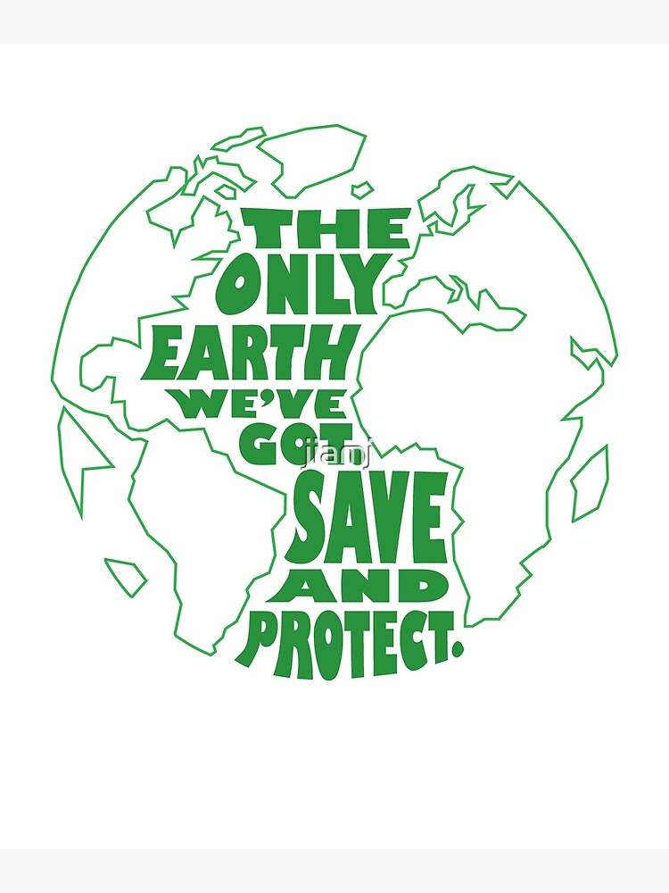 Disover Save and Protect the Earth Premium Matte Vertical Poster