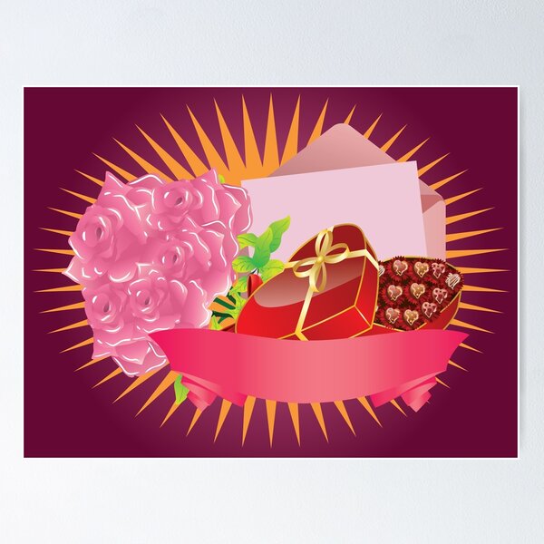 Item preview, Gift box and roses designed and sold by AnnArtshock.