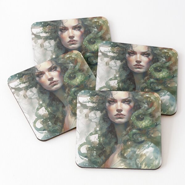 Item preview, Medusa Illustration designed and sold by OccultDreams.