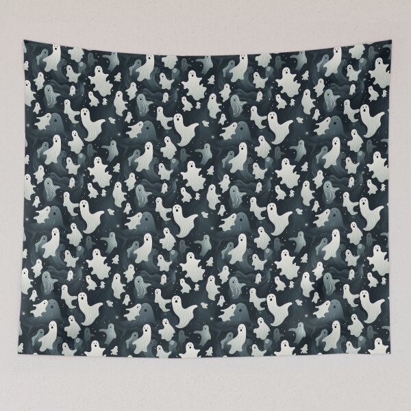 Item preview, Spooky Ghost Pattern designed and sold by Laughing At Leaves.