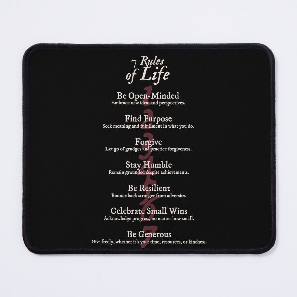 Item preview, 7 Rules of Life designed and sold by Syahrasi.