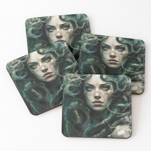 Item preview, Beautiful Medusa Illustration designed and sold by OccultDreams.