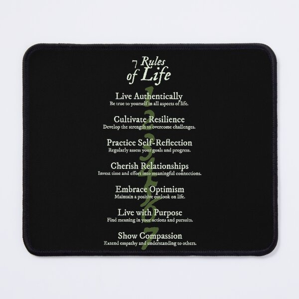 Item preview, 7 Rules of Life designed and sold by Syahrasi.