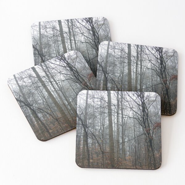 Item preview, Winter Deciduous Forest on a Foggy Morning designed and sold by gistinker.