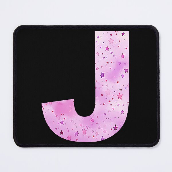 Item preview, J pink star designed and sold by Monika-art.