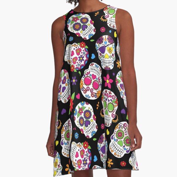 Item preview, Day of the Dead Sugar Skull Pattern designed and sold by stylebytara.