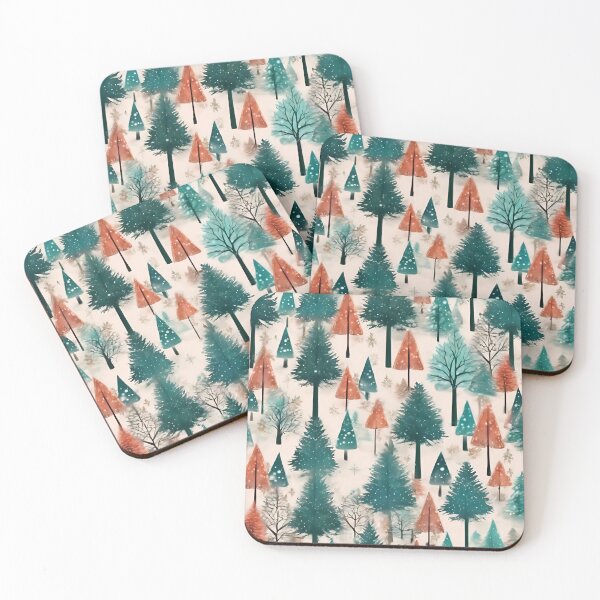 Item preview,  Magical Christmas Forest Pattern designed and sold by DigiDreamyArt.