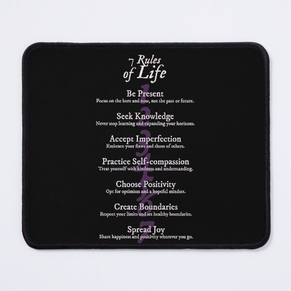 Item preview, 7 Rules of Life designed and sold by Syahrasi.