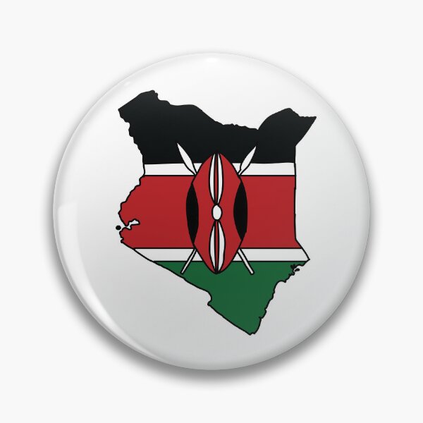 Item preview, Kenya country shape flag designed and sold by Rachael Taylor.