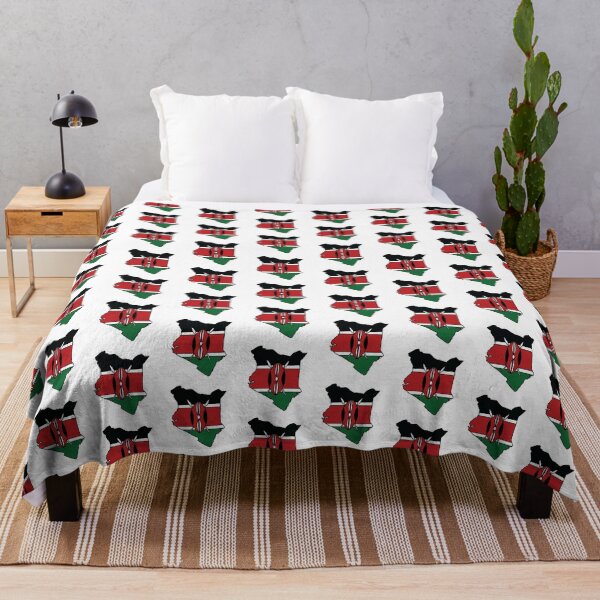 Item preview, Kenya country shape flag designed and sold by Rachael Taylor.