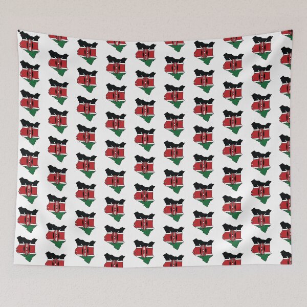 Item preview, Kenya country shape flag designed and sold by zenithcreative.