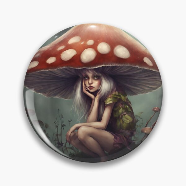 Item preview, Mushroom Woodland Fae Girl designed and sold by MysticStitchery.