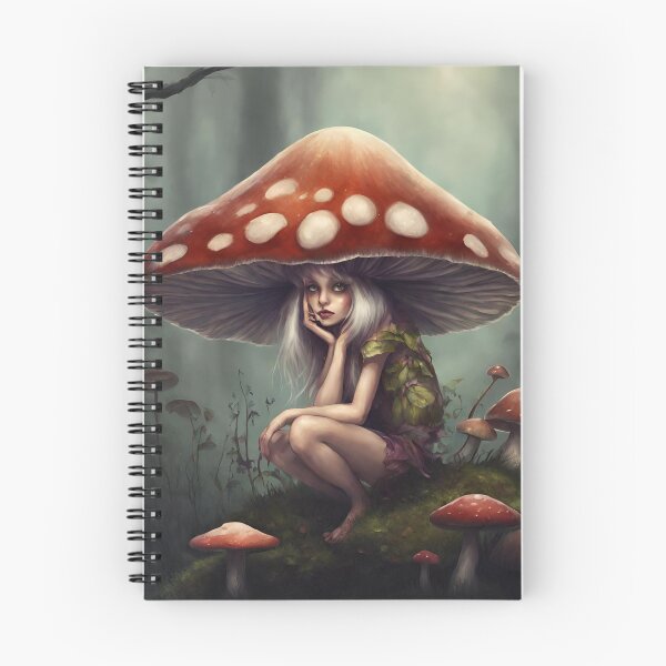 Item preview, Mushroom Woodland Fae Girl designed and sold by MysticStitchery.