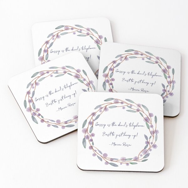 Item preview, Gossip is the Devil's Telephone Moira Rose Favorite Quotes designed and sold by crazyeydcreativ.
