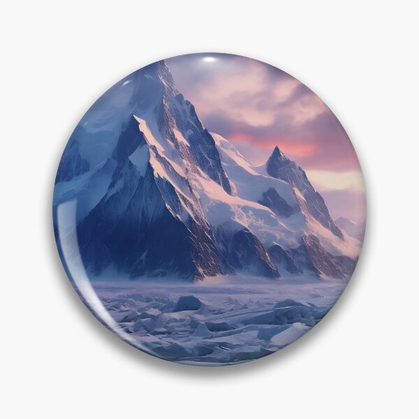 Item preview, Mountain and ice in Winter at sunrise - Landscape photography designed and sold by TheArtistOf2022.