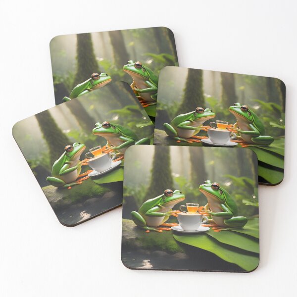 Item preview, Frogs Pondering Over Tea designed and sold by jollytees1.