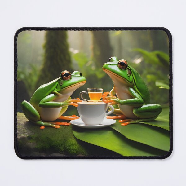 Item preview, Frogs Pondering Over Tea designed and sold by jollytees1.