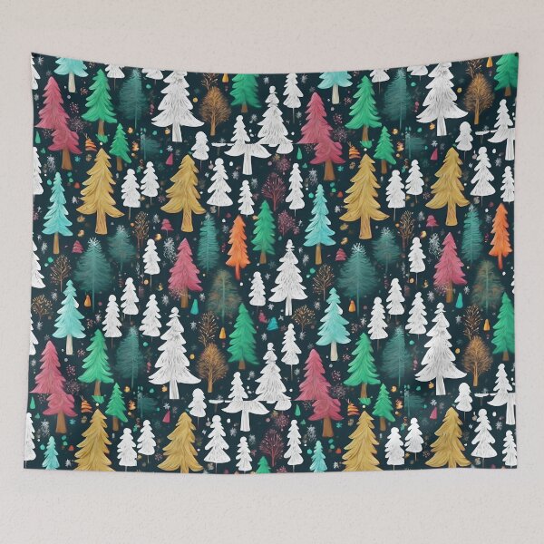 Item preview,  Marvelous Christmas Forest Pattern designed and sold by DigiDreamyArt.