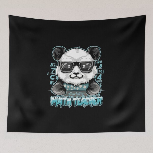 Item preview, Cute Math Panda Teacher designed and sold by SignumShop.