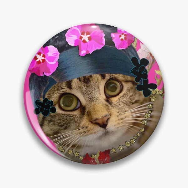 Item preview, Painted flower kitty  designed and sold by zorasfurrstudio.