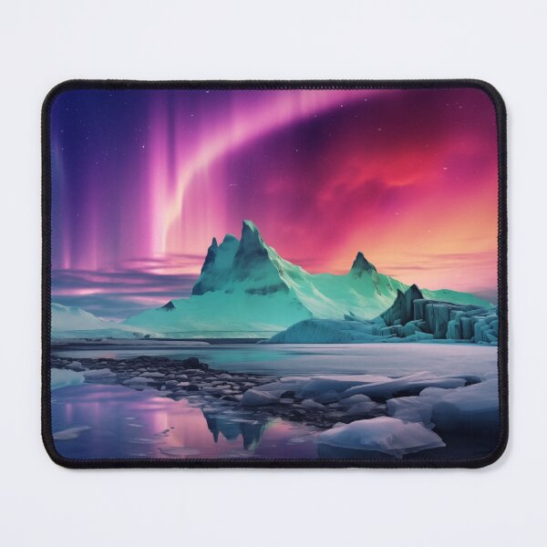 Item preview, Iceland landscape with aurora night sky in long exposure - Landscape photography designed and sold by TheArtistOf2022.