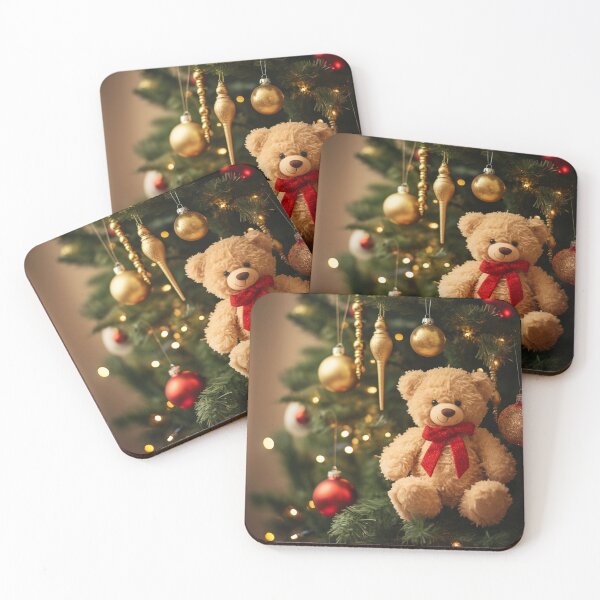 Item preview, Christmas tree and teddy bear designed and sold by hola-zzoi.