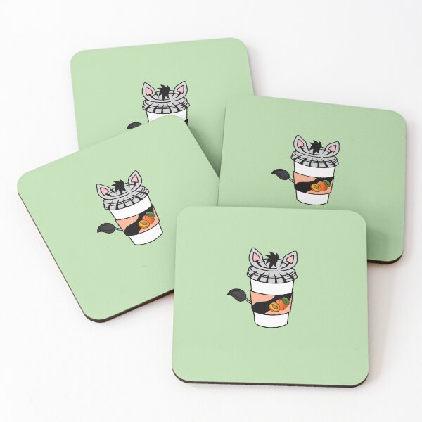 Item preview, Kawaii Coffee | Apricot - Zebra Cappuccino designed and sold by MyMushroomGrove.