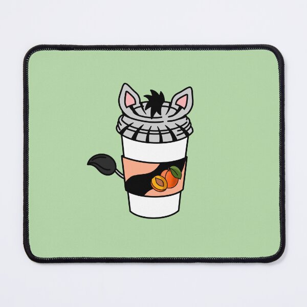 Item preview, Kawaii Coffee | Apricot - Zebra Cappuccino designed and sold by MyMushroomGrove.