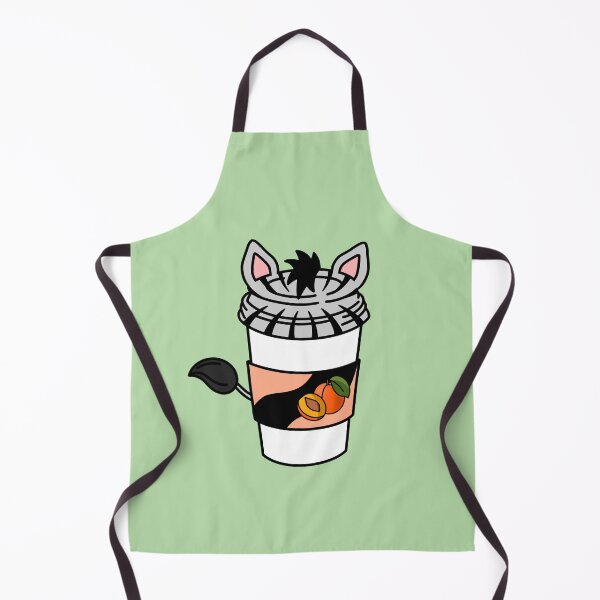 Item preview, Kawaii Coffee | Apricot - Zebra Cappuccino designed and sold by MyMushroomGrove.