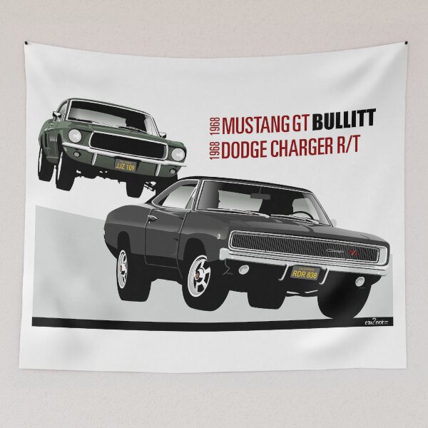Item preview, Ford Mustang car chase from Bullitt designed and sold by car2oonz.