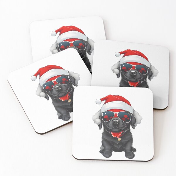 Item preview, black labrador santa designed and sold by HOMETOWN86.