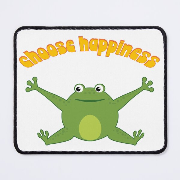 Item preview, Choose happiness. Funny happy green cartoon cute thick frog designed and sold by NataliaVVV.