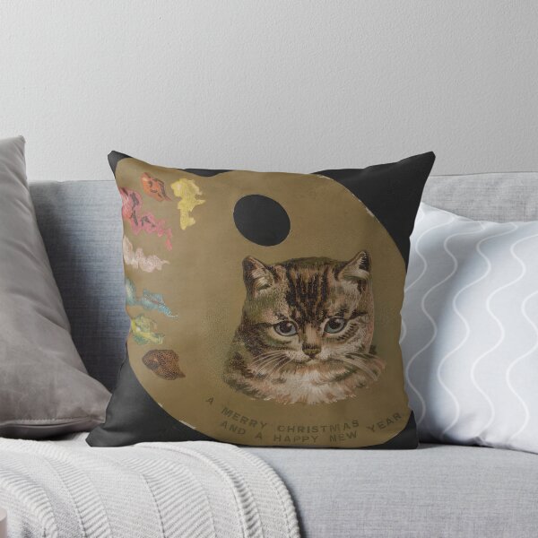 Item preview, Christmas vintage cat designed and sold by HistoriAnaPrint.