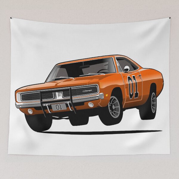 Item preview, General Lee Charger from the Dukes of Hazzard designed and sold by car2oonz.