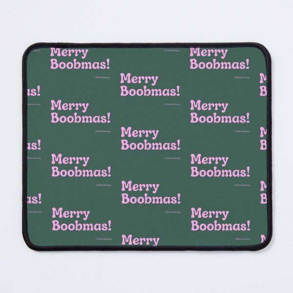 Item preview, Merry Boobmas!, v10, pink, dark green | @lilsboobthangs designed and sold by lilsboobthangs.