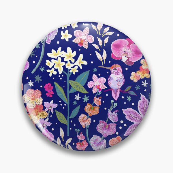 Item preview, Jardín de orquídeas de medianoche designed and sold by Janet Broxon.
