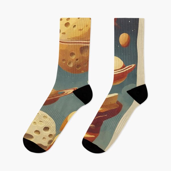 Item preview, Distant worlds made of planets and cheese designed and sold by LeahHa.