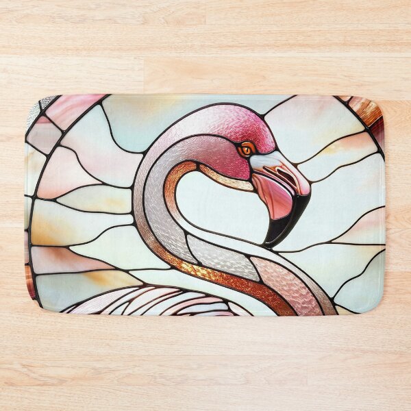 Item preview, Rose Gold Flamingo - AI elegance in glass designed and sold by midmonty.