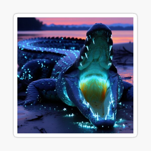 Item preview, Bioluminesence Croc designed and sold by hessel1.