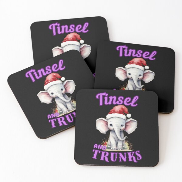 Item preview, Tinsel And Trunks. elephant face designed and sold by ElephantVibes.