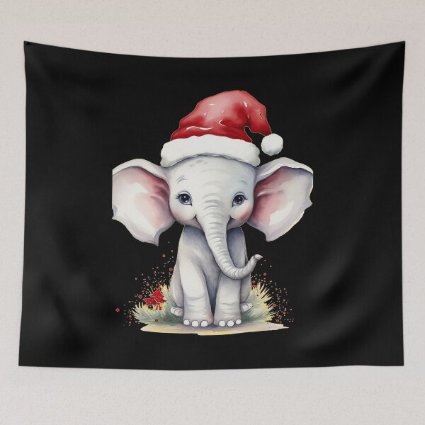 Item preview, Christmas Elephant designed and sold by ElephantVibes.